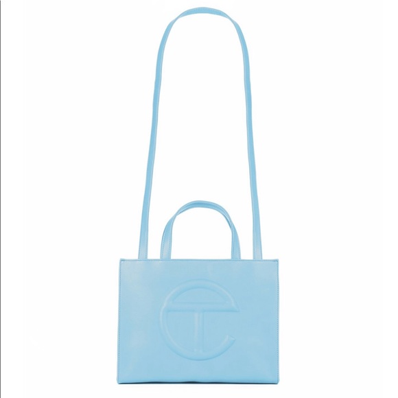Telfar Handbags - Telfar Medium Pool Blue Shopping Bag